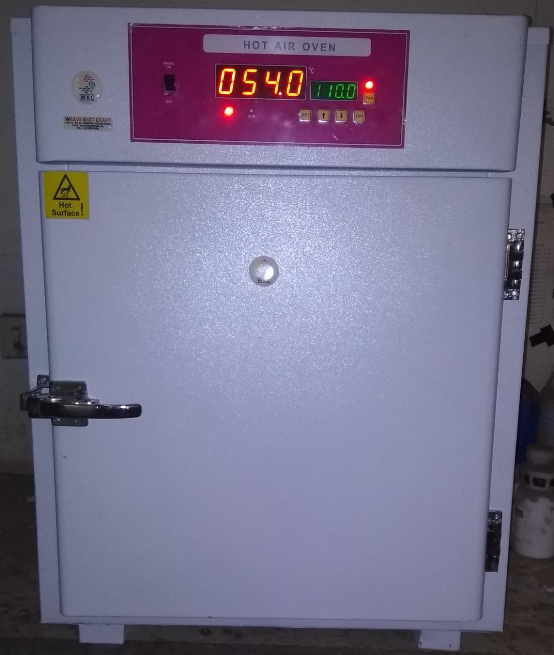 Hot Air Oven Dimension(l*w*h): 24*24*30 Inch (In)