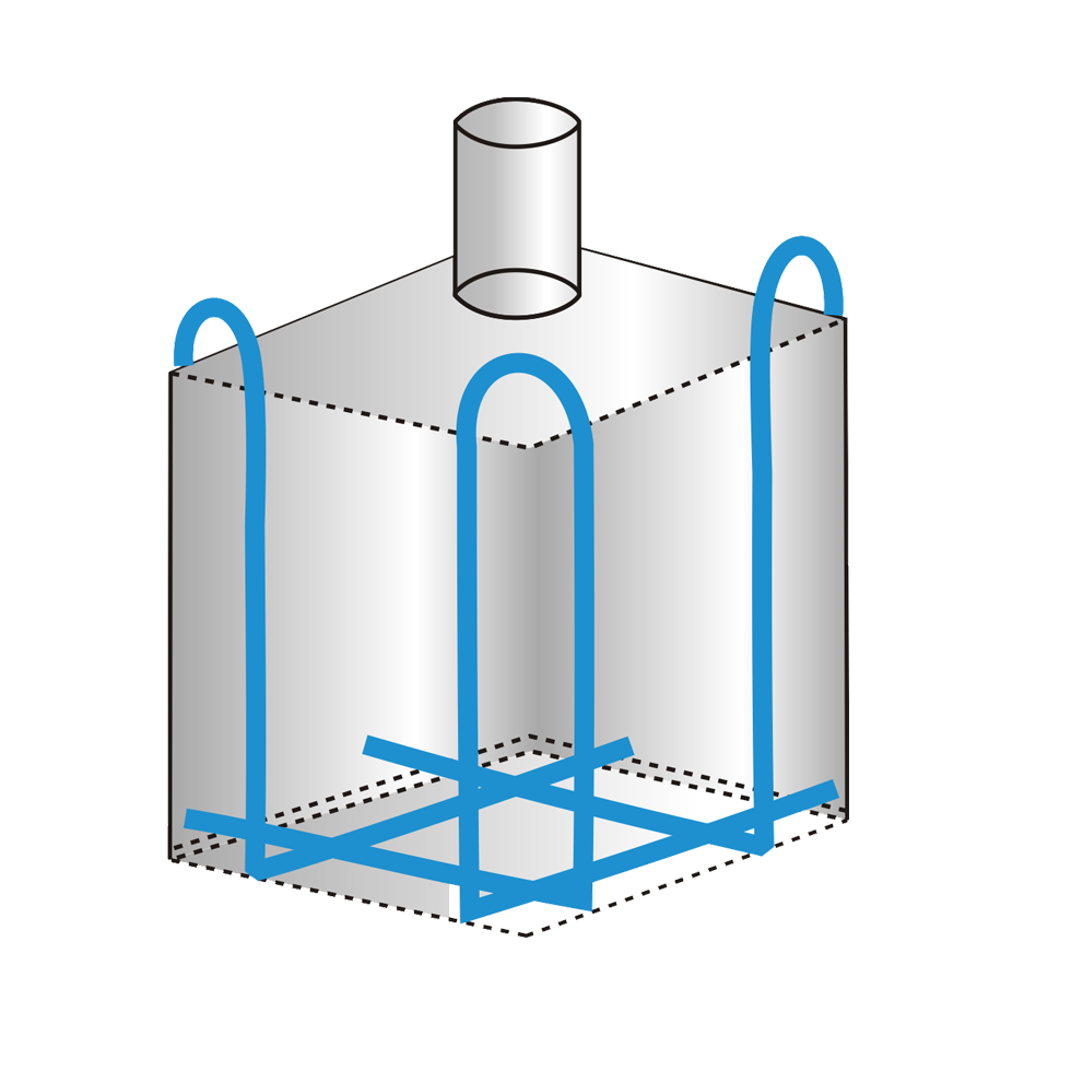 White 4 Loop Jumbo Bag