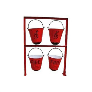 Fire Bucket Stand - Durable Steel Frame , For Effective Fire Safety Storage