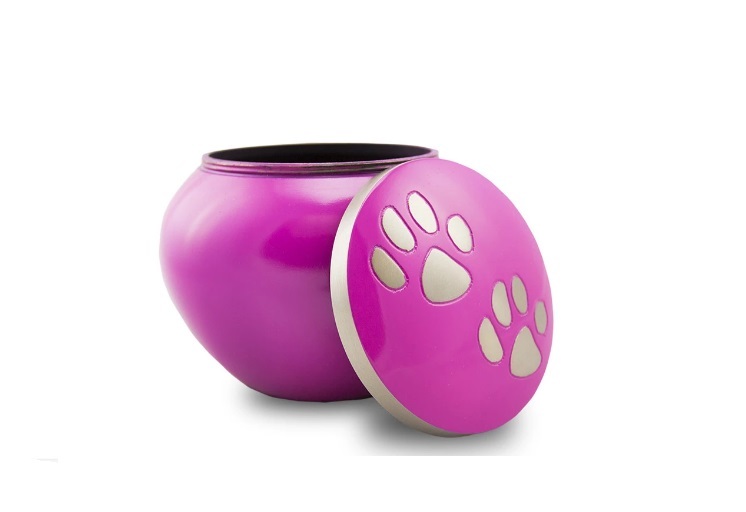 Pink Gentle Paws Fuchsia Pet Cremation Urn Extra Large