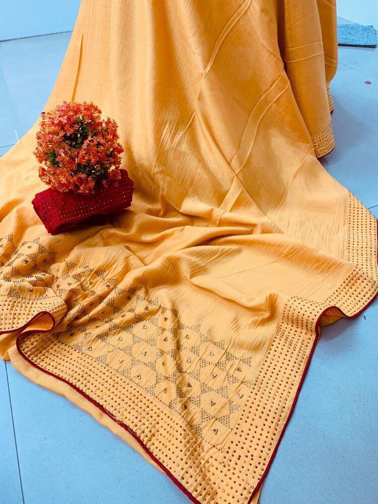 Multy Designer Silver Zari Banarasi Silk Saree