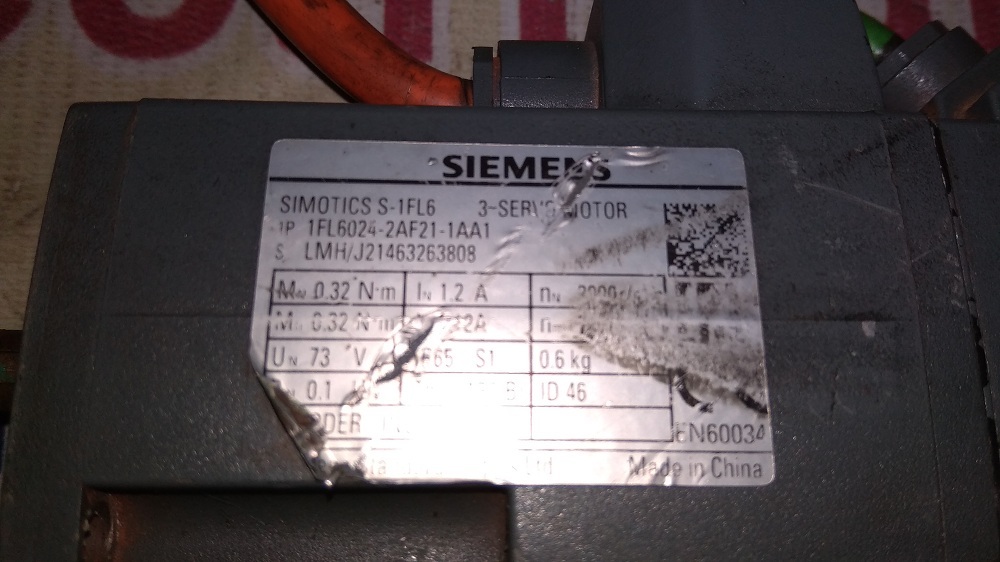 Siemens Servo Motor 1fl6 024-2af21-1aa1