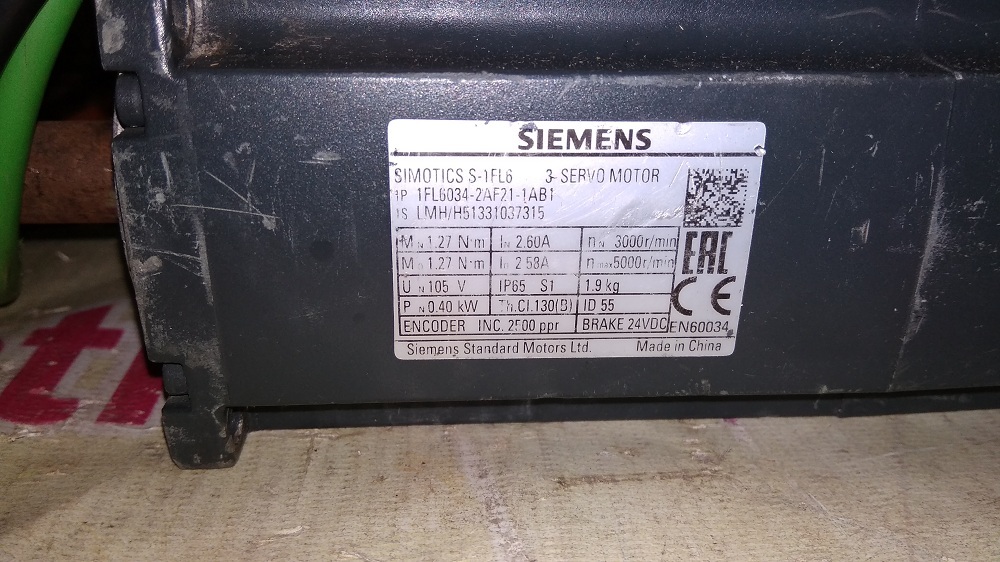 Siemens Servo Motor 1fl6 034-2af21-1ab1