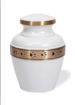 Silver Aluminum Pet Urn By Dog Speak Always Remembered