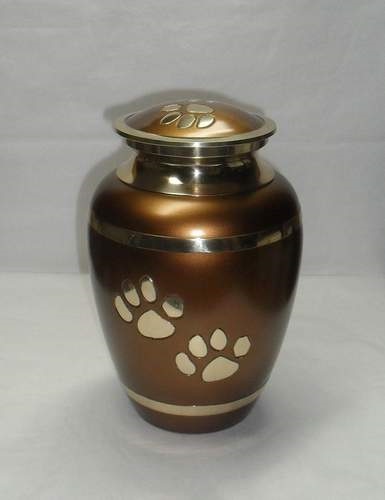 Green Brass Paw Print Forever Pets
