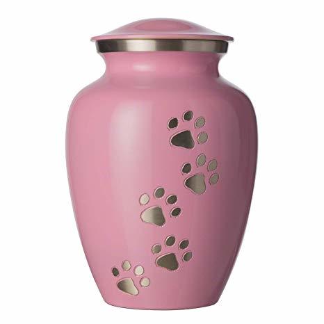 Green Brass Paw Print Forever Pets
