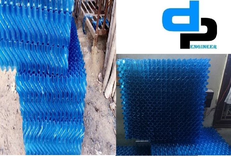 Pvc S Type Eliminator - Pvc, 600 X 600 X 125 Mm, Blue | Water Proof, Longer Service Life, For Cooling Tower Drift Elimination