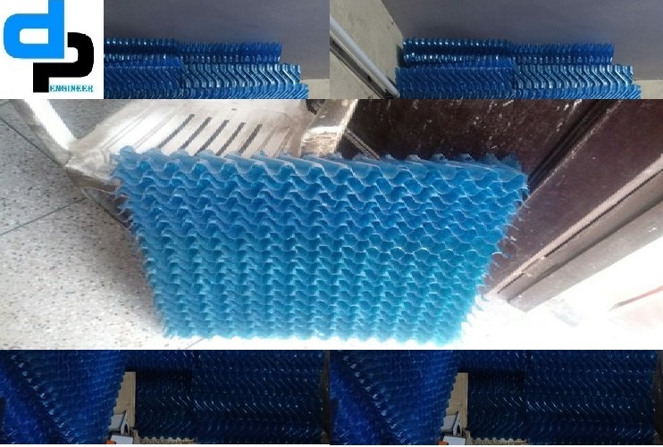 Pvc S Type Eliminator - Pvc, 600 X 600 X 125 Mm, Blue | Water Proof, Longer Service Life, For Cooling Tower Drift Elimination