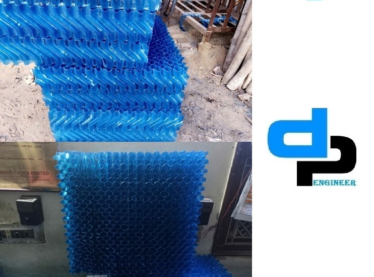 Pvc S Type Eliminator - Pvc, 600 X 600 X 125 Mm, Blue | Water Proof, Longer Service Life, For Cooling Tower Drift Elimination