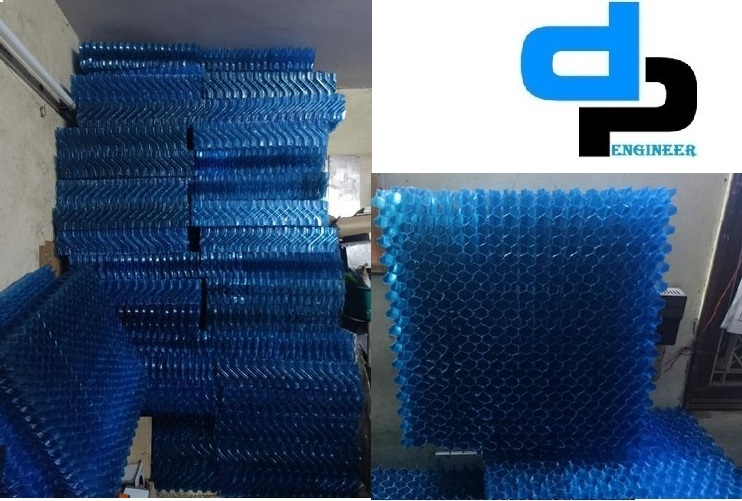 Pvc S Type Eliminator - Pvc, 600 X 600 X 125 Mm, Blue | Water Proof, Longer Service Life, For Cooling Tower Drift Elimination