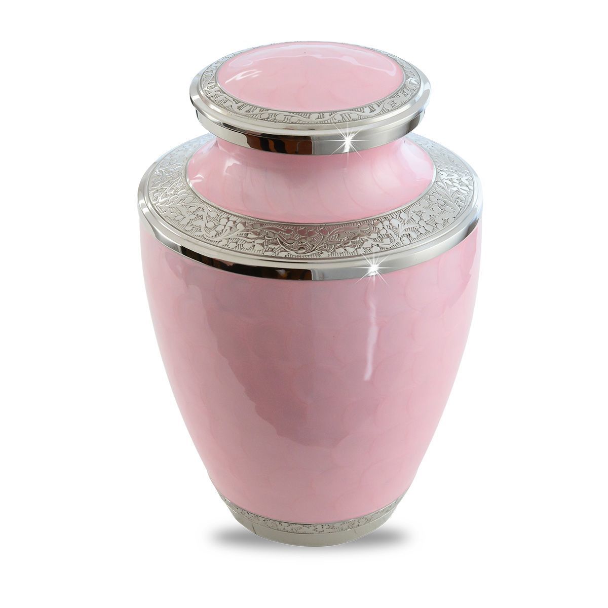 Plating Beautiful Pink Adult Brass Urn New
