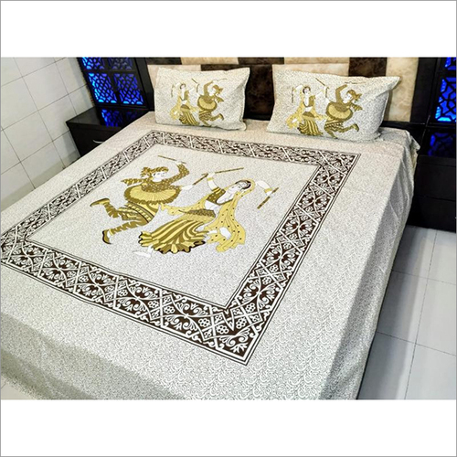 विभिन्न रंगों में उपलब्ध जयपुरी प्रिंट डिज़ाइनर बेडशीट