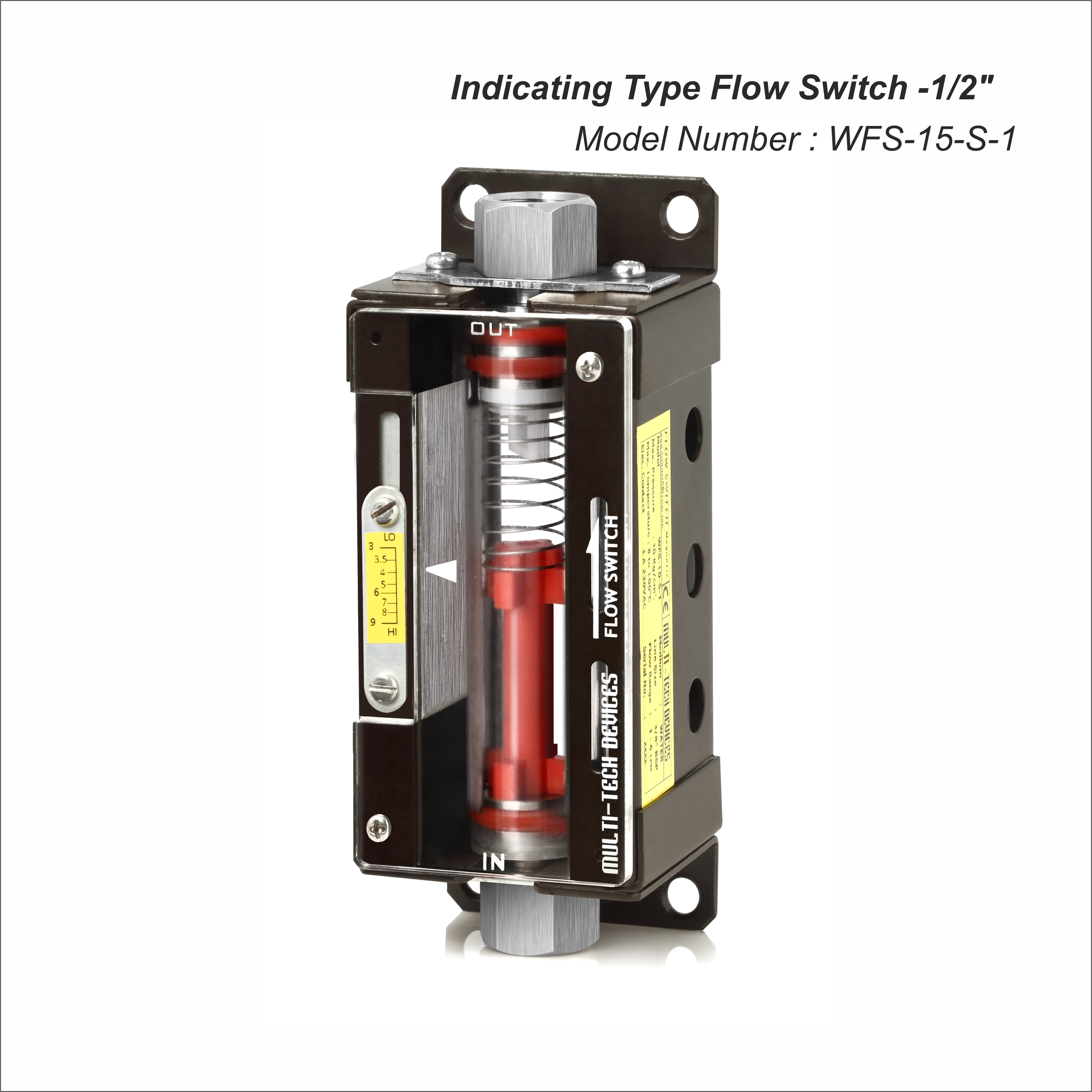 Indicating Type Water Flow Switch - Stainless Steel, 1/4 To 1 Inch, 10 Kg/cm2 Pressure, 230 Volt Spdt Reed Switch, Oem Customization Available