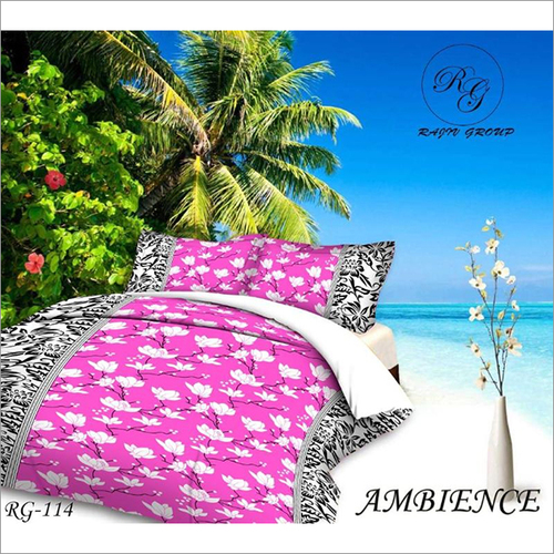 Available In Different Color 3D Designer Print Double Bedsheet