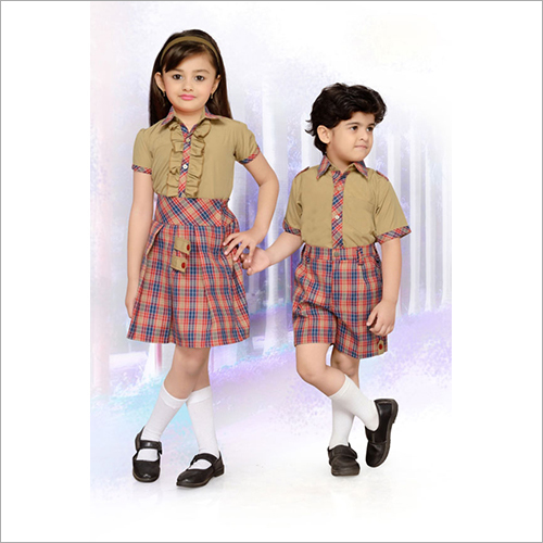Kids School Check Uniform