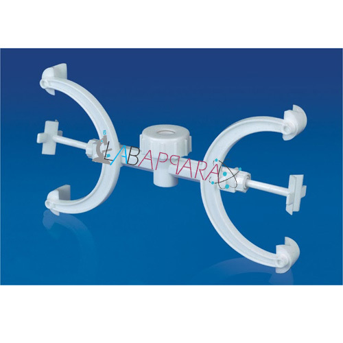 Fisher Clamp Labappara - Polypropylene Material, 1/2" & 3/8" Rod Compatibility | Spring Loaded Jack for Secure Grip, Corrosion-Proof Design