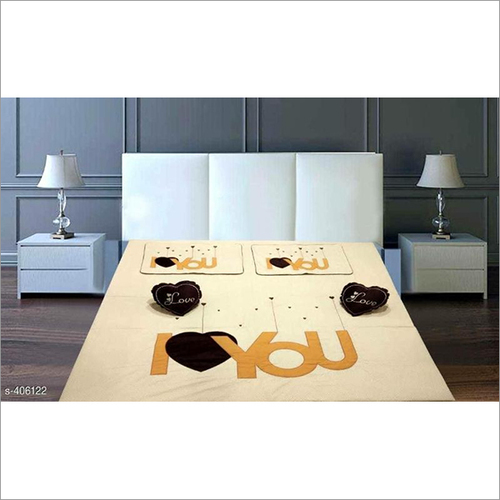 Available In Different Color Embroidered Bed Sheet