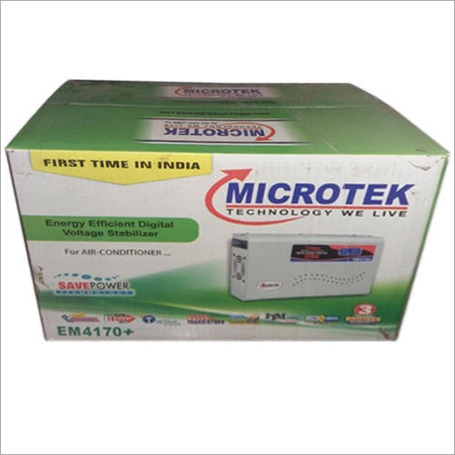 Microtek Automatic Stabilizer Input Voltage: 170-270 Volt (V)