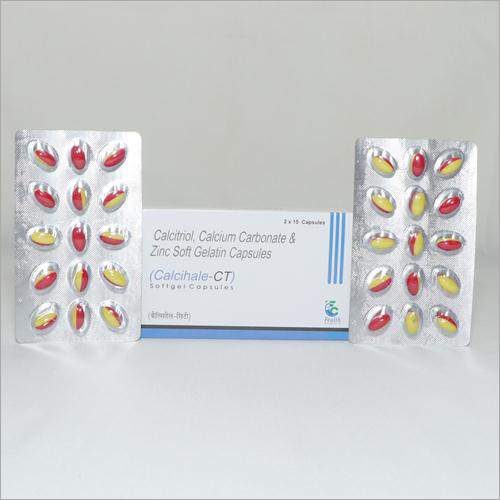 काल्सीट्रिओल कैल्शियम कार्बोनेट और जिंक सॉफ्ट जेलैटिन कैप्सूल