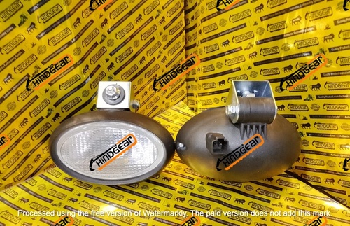 Work Light Oval Jcb 3Dx - Color: Black