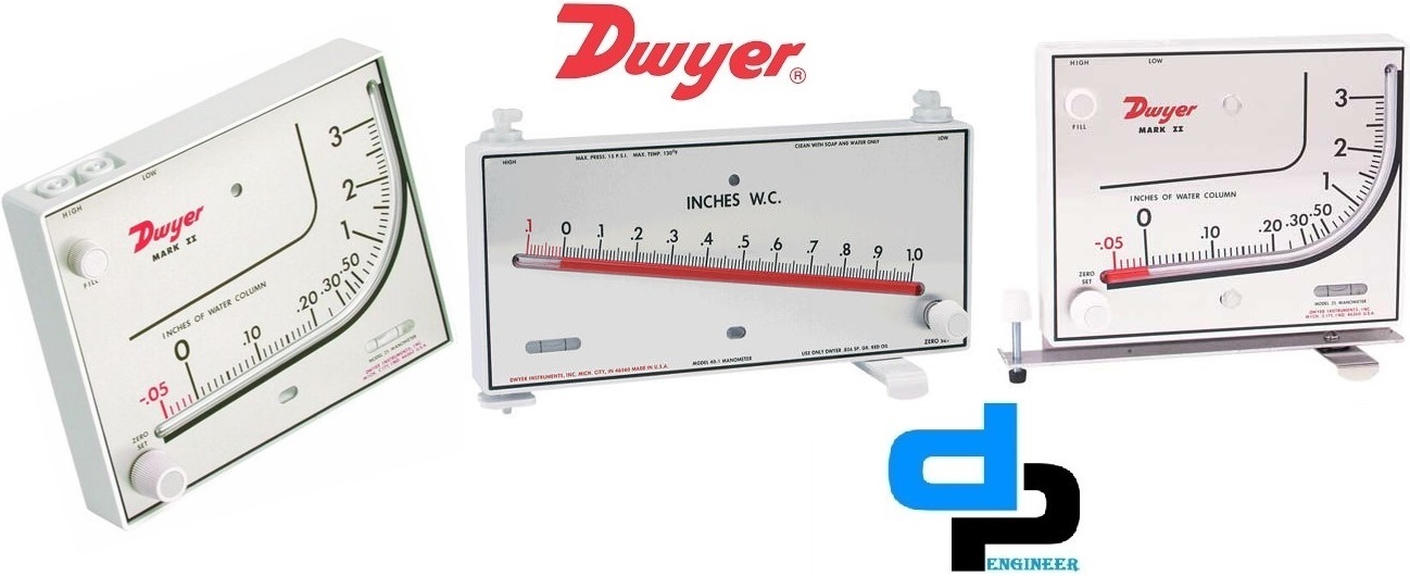 Dwyer Mark Ii 40-1 Series Mark Ii Molded Plastic Manometer Accuracy: 3% Full Scale