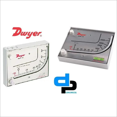 ड्वायर मार्क II मॉडल 40-250Pa मैनोमीटर रेंज 10-0-250 Pa सटीकता: 3% %