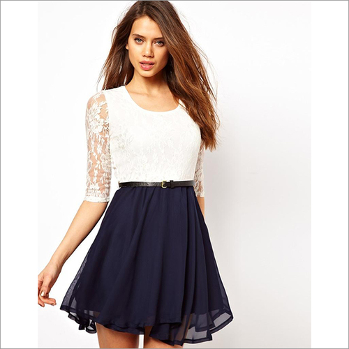 Multiple Color Available Ladies Party Wear One Piece Dress