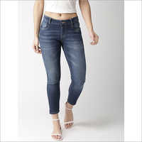 Multiple Color Available Ladies Ankle Jeans