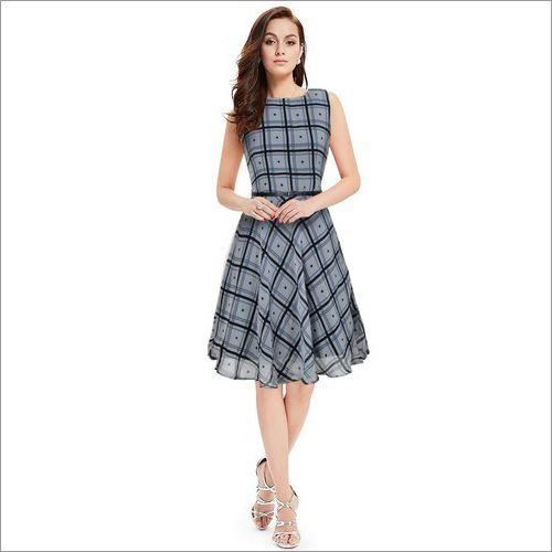 Multiple Color Available Ladies Printed Wear One Piece Dress