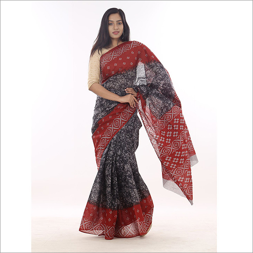 महिलाओं के लिए प्रिंटेड कॉटन साड़ी