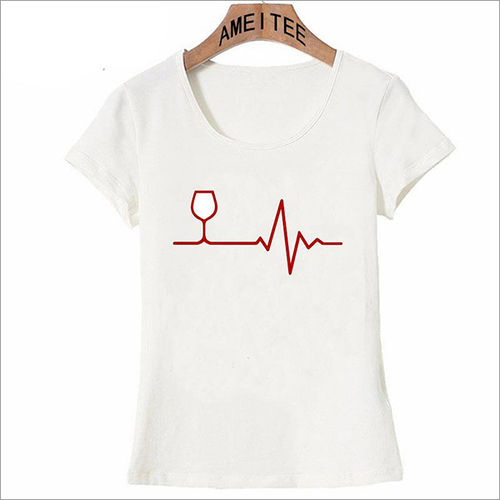 Multiple Color Available Ladies Printed T Shirt