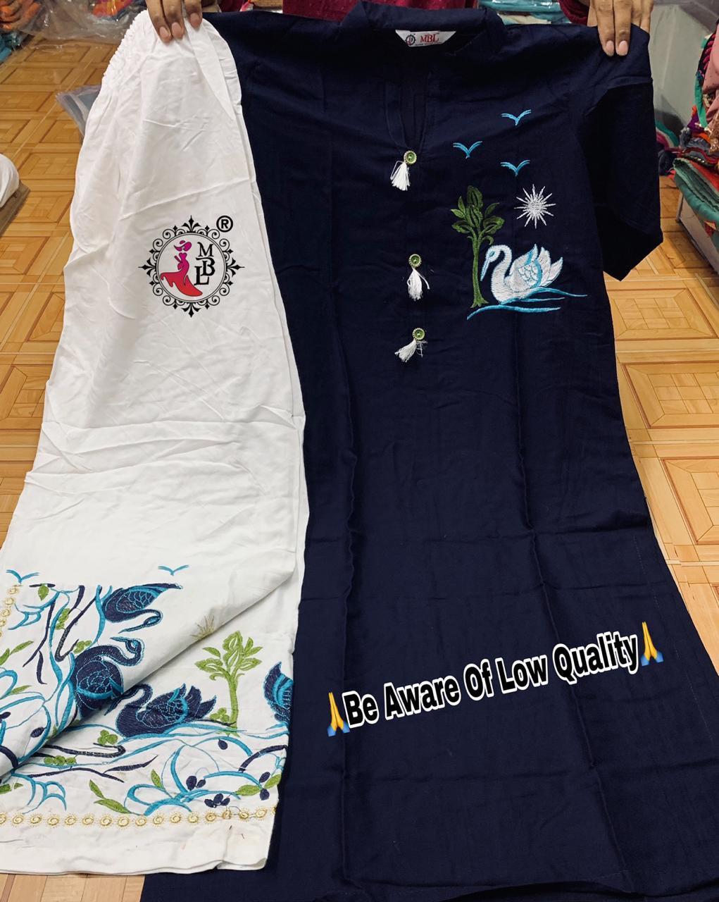 Multy Rayon Fabric Plazo Kurtis