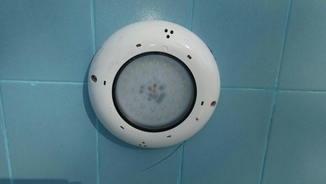 Swimming Pool Under Water Light - Abs, Circular Shape, Blue And White Color | 1 Year Warranty, Power Supply Included, Ideal For Pool Lighting