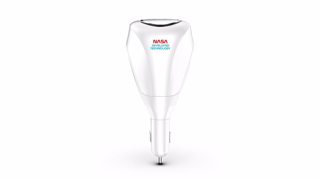 Afl - Car Sanifier - Abs And Pc, 71x70x151 Mm, White | 99% Dust Removal, Nasa Approved, Negative Ion Technology