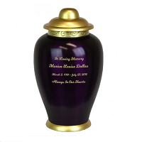 Silver Eagle Solid Brass Urn Beautiful