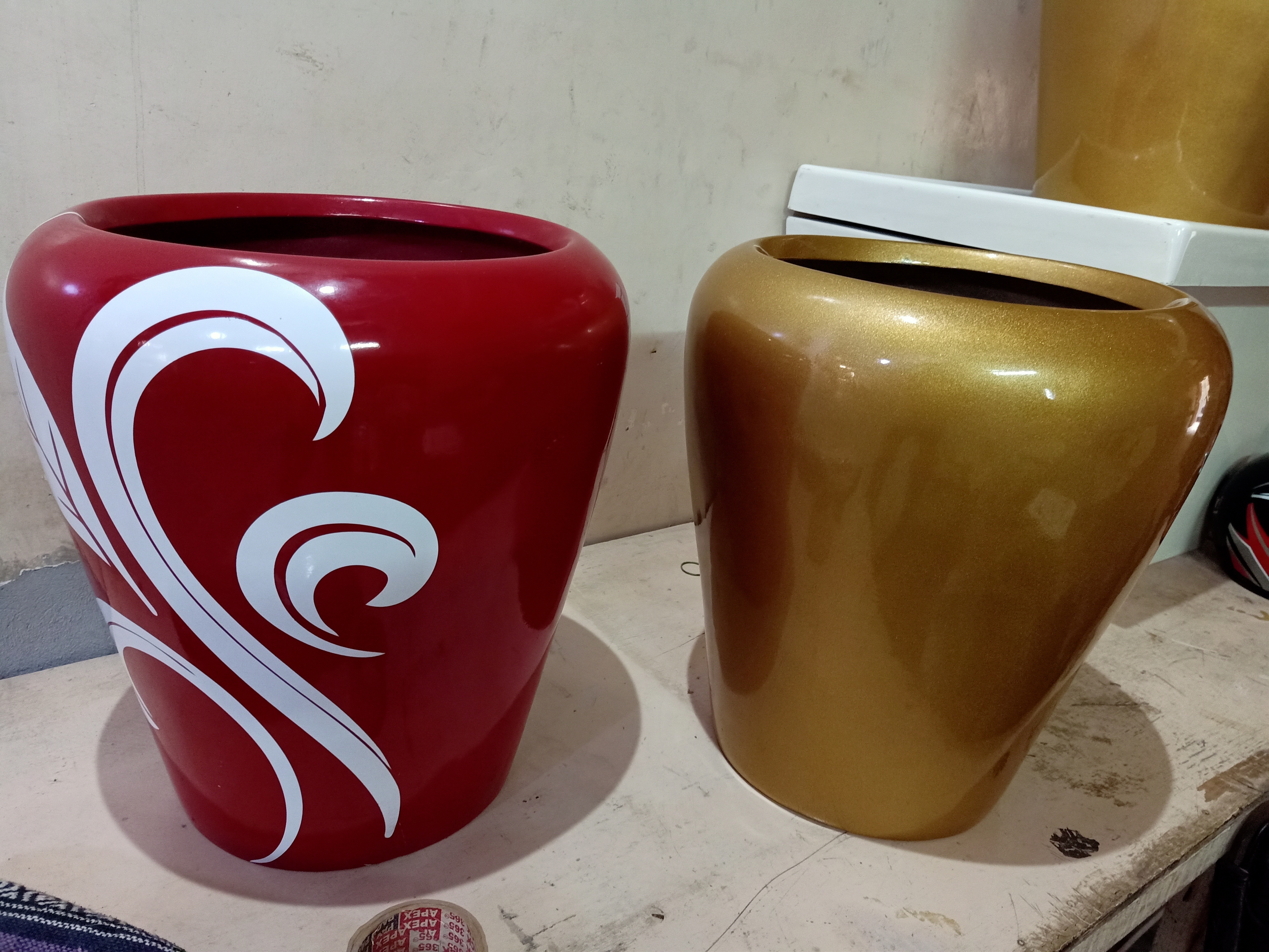 Yellow Decorative Flower Pot