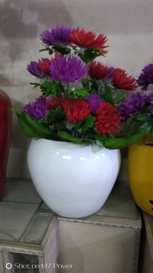 Multi Color Round Flower Pot