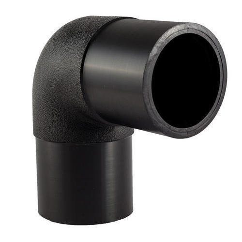 HDPE Elbow - Round 50 mm Length, 1/4-1 inch Outer Diameter, Matte Black Stainless Steel