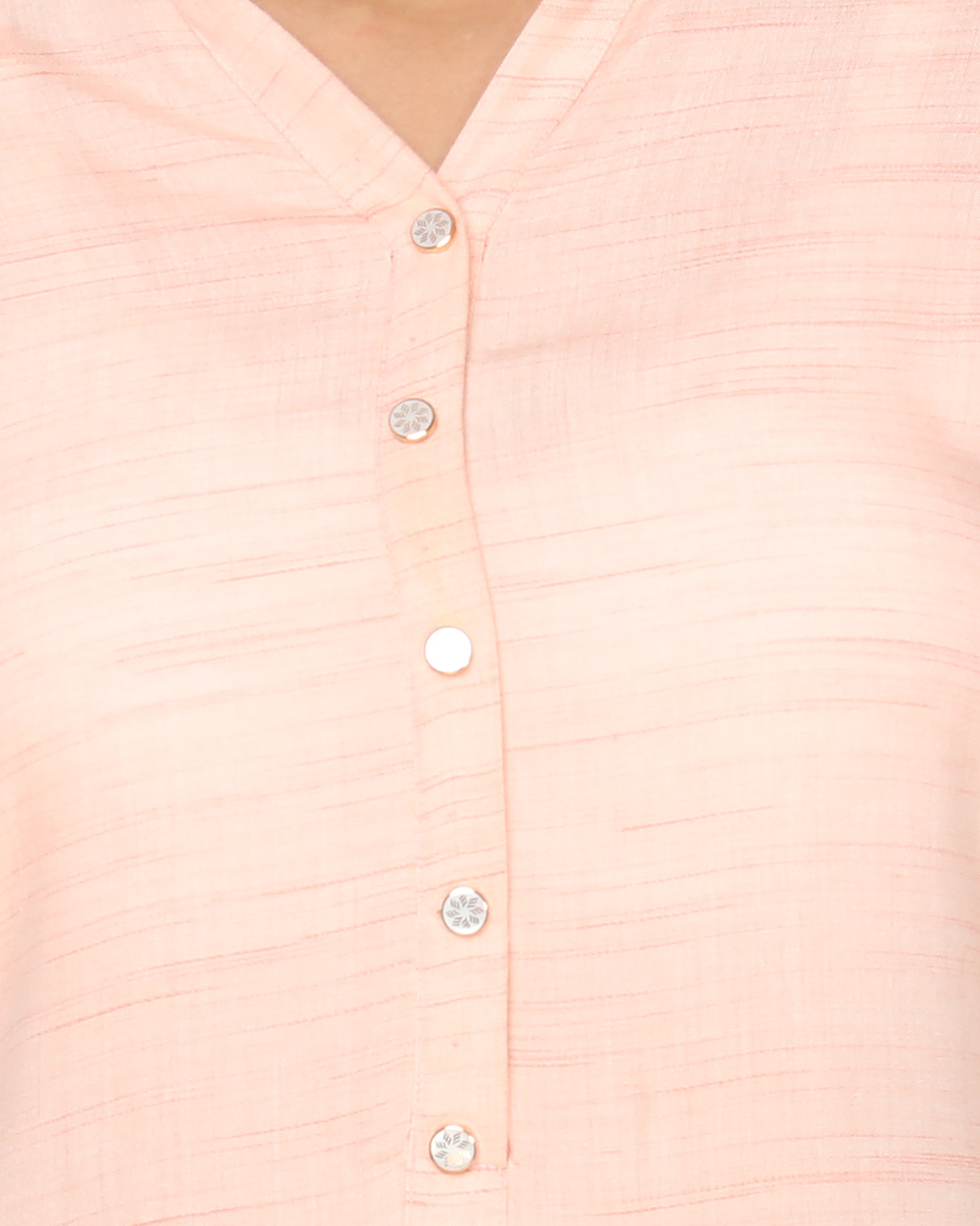 Peach Solid Pastel Kurta