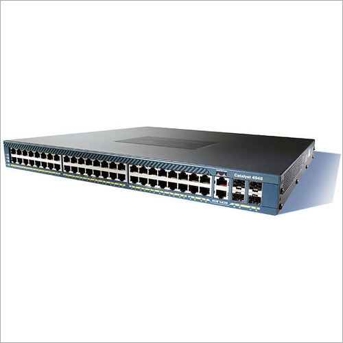 Black Cisco Catalyst 4948 Switch