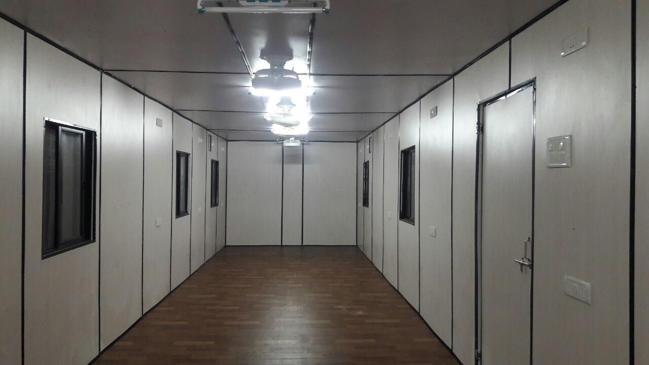 Container Office Cabins - Steel & Mild Steel, Wooden/cement Board Floor, Customizable Wall Thickness, Sliding Aluminum/pvc Windows, 1 Tonne Floor Load & 500kg Roof Dead Load