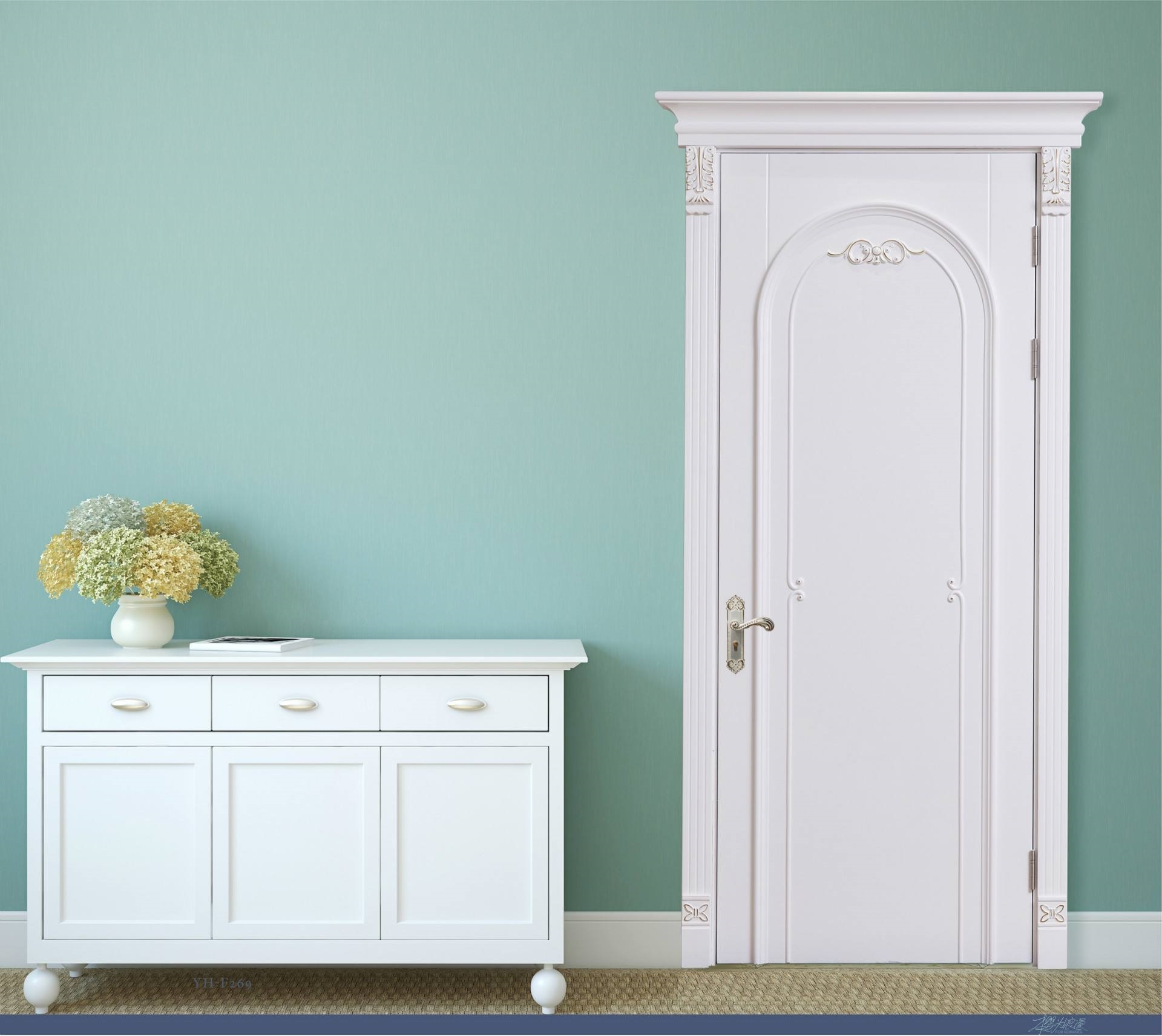 Customized High Quality Solid Oak Wood Panel Door