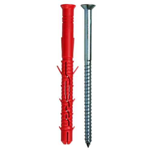 Kwik Kfs-pro - Nylon 10mm Sleeve Anchor | High Tensile Carbon Steel Screw, Innovative Variable Geometry, Fire Resistant R90, Universal Frame Fixing