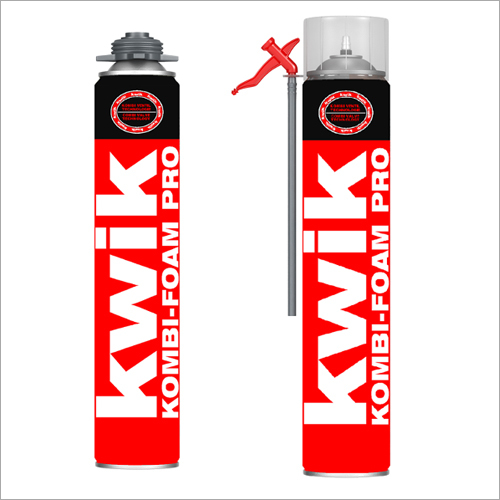 Gun & Foam Cleaner - KWIK KOMBI-FOAM PRO Polyurethane Foam, 750ml | High Yield, Air Tight Valve, Excellent Adhesion, Insulation Properties