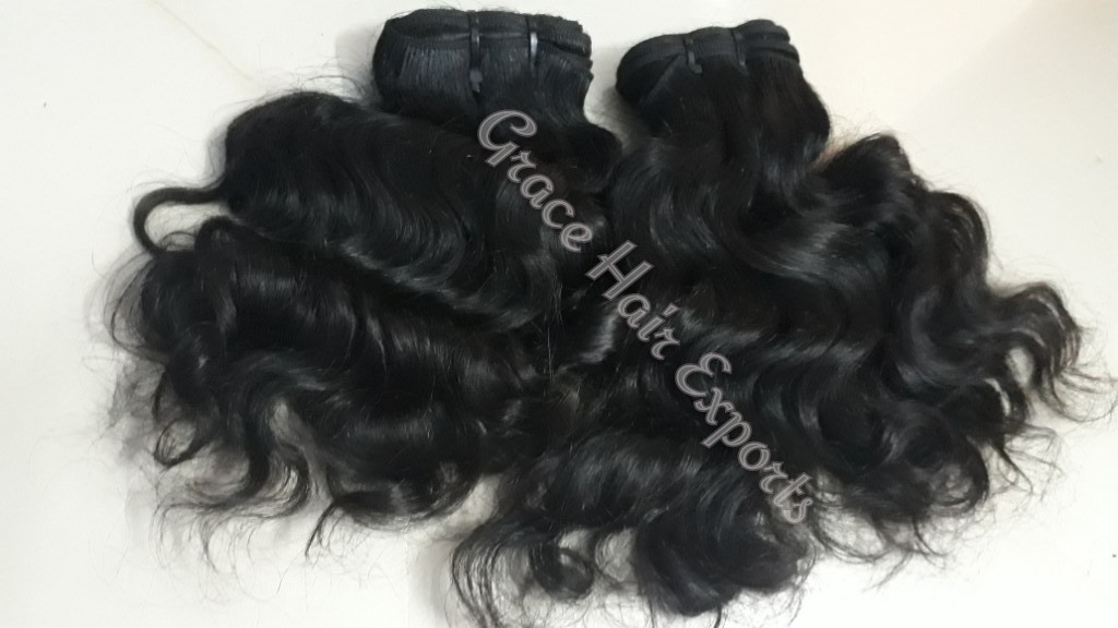 Weaving Natural Wavy Indian Hair Extension