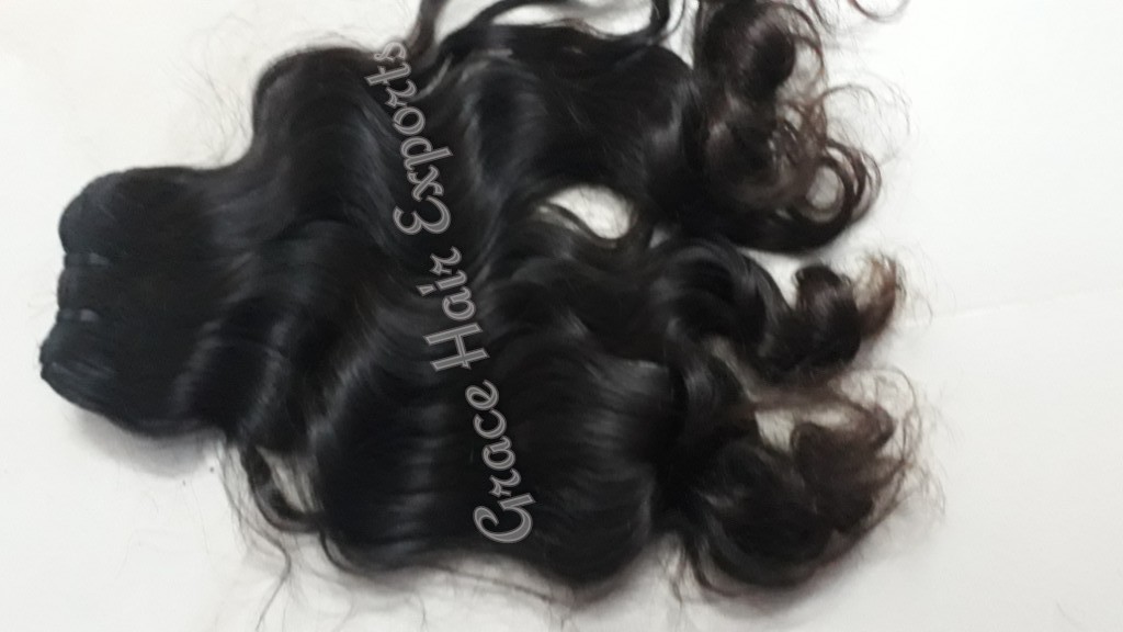 Weaving Natural Wavy Indian Hair Extension