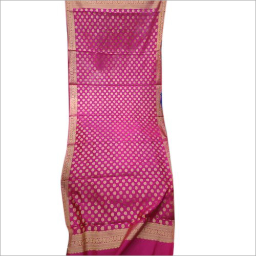 Ladies Banarasi Silk Dupatta - Pink & Multicolor Options | Traditional Ethnic Design, Dry Clean Only, Quick Dry, Washable, No Fade