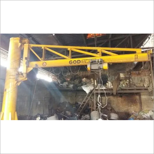 God JIB Crane - Metal, Customizable Size, Yellow | Lightweight Design, Long Life, High-Tech Motor, Easy Maintenance