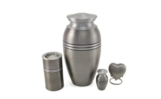 Enamel Legacy Metallics Blue Adult Urn- New