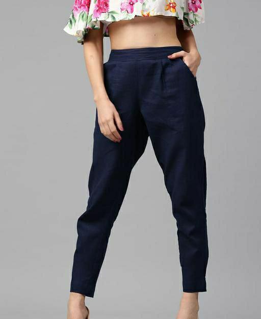 Women Solid Pencil Pants